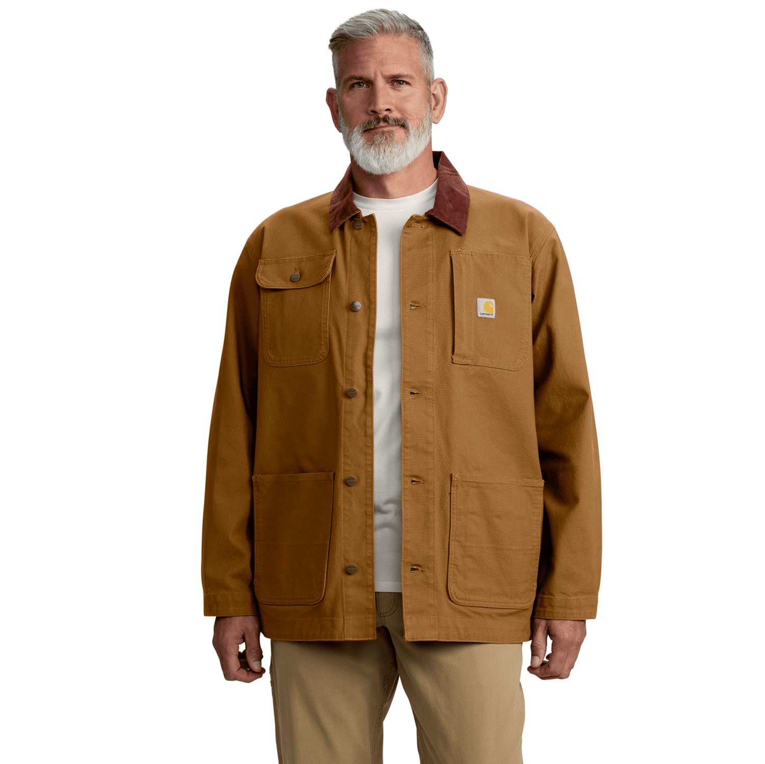 Carhartt Iconic C01 Rugged Flex™ Duck Chore Coat Men Carhartt Brown 2XL