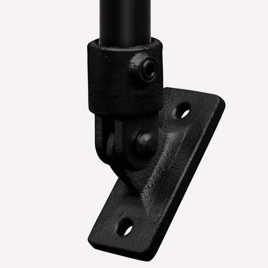 Clarrods Clamps CL169 justerbart basebeslag sort Ø33,7 mm