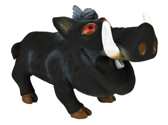 Vildsvin med original lyd, latex, 18 cm