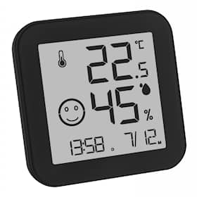 TFA digitalt termometer og hygrometer i sort 30.5054.01