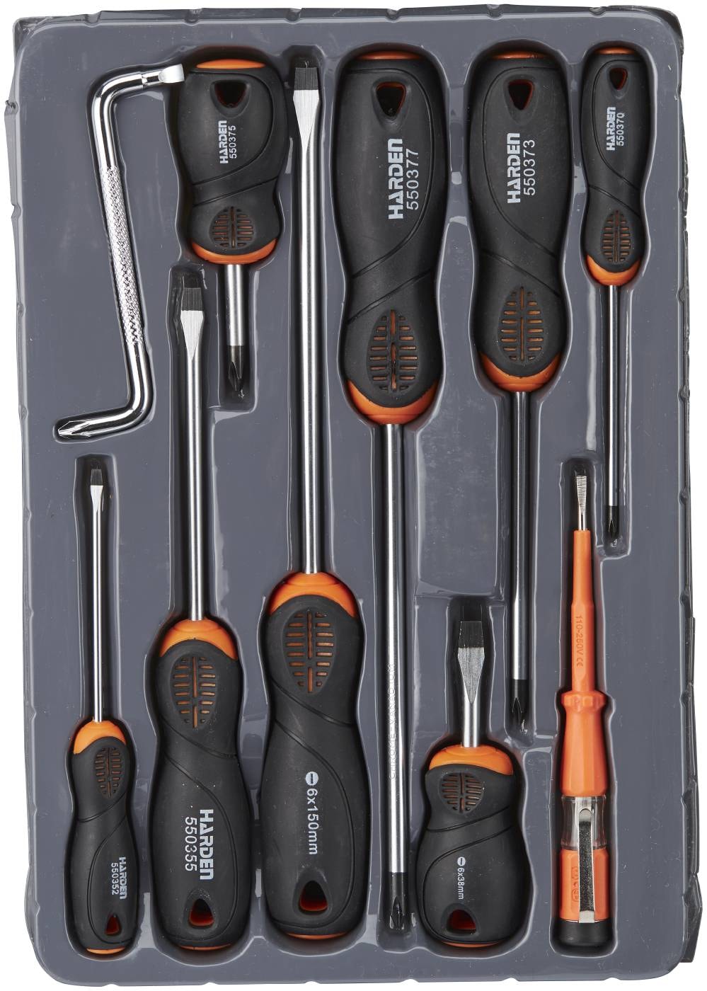 Harden skruetrækkersæt 10 stk.