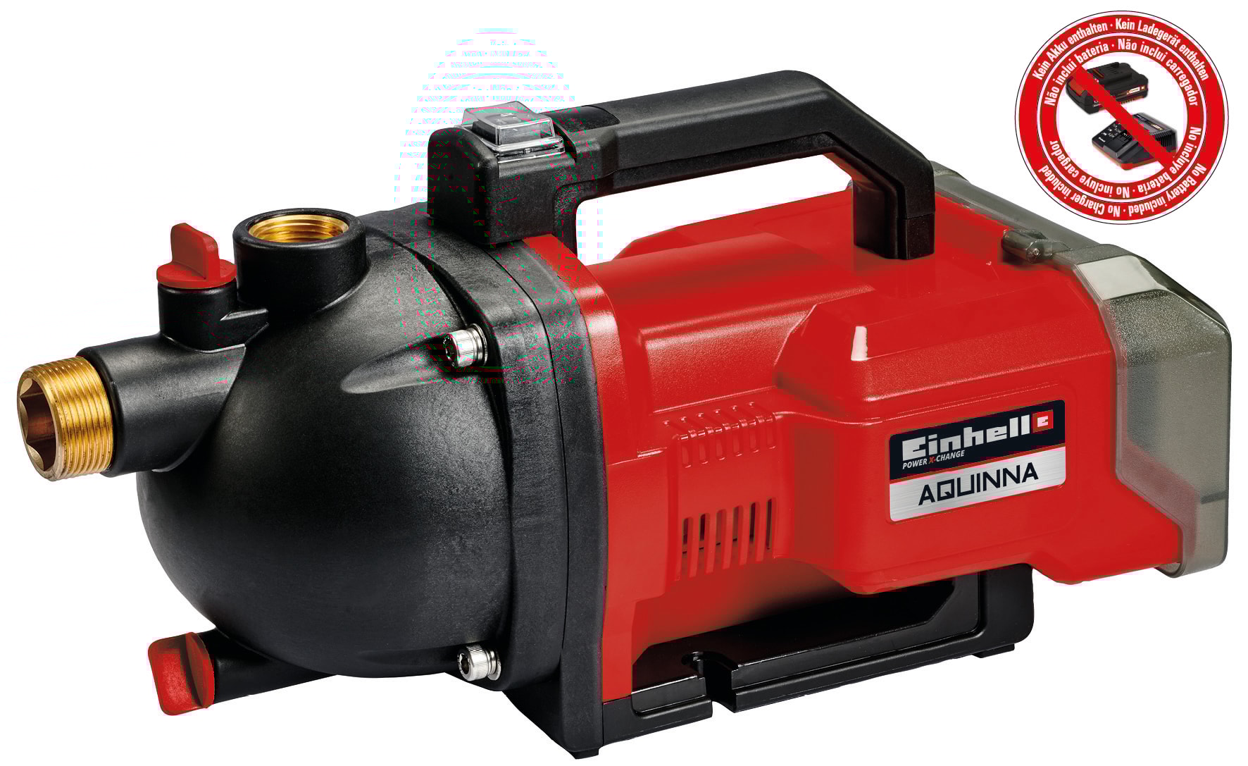 Einhell Aquinna havepumpe 36V 3000 l/t 2,6 bar uden batteri og lader