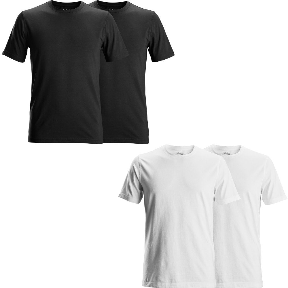 Snickers 2529 t-shirt sort 2-pak