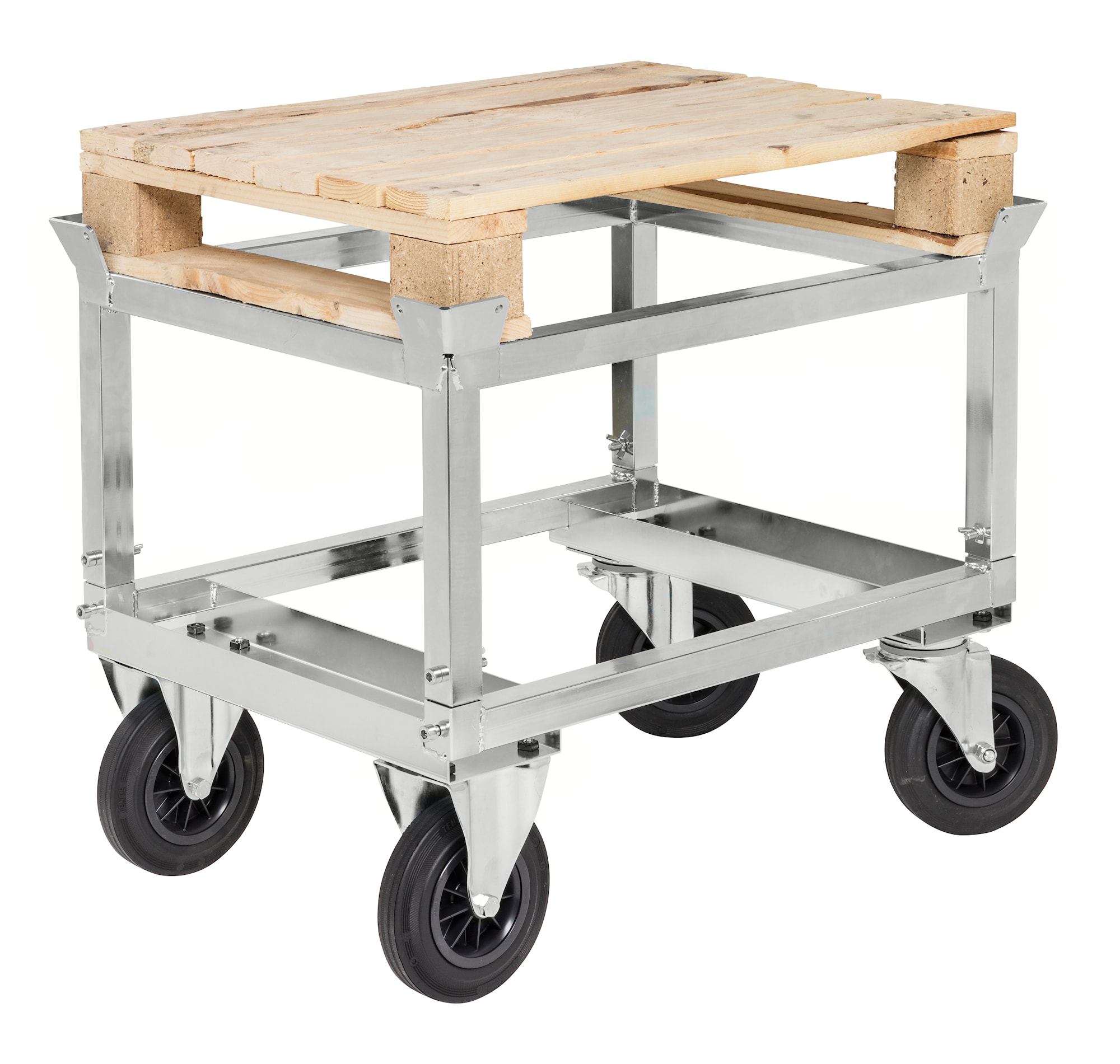 Kongamek elektrogalvaniseret pallevogn med palleholder KM222-EPHB