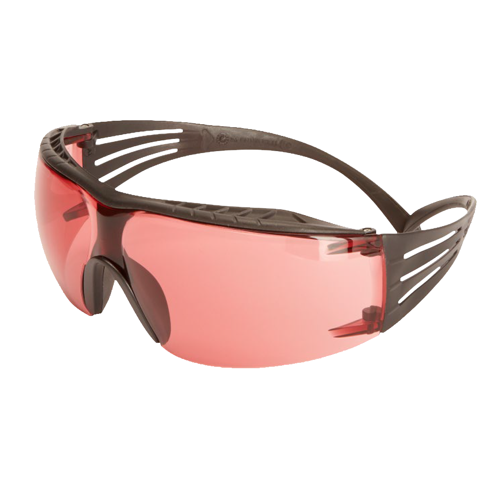 3M SecureFit 400X beskyttelsesbriller rød linse, 400X-SF422XSGAF-BLK-EU