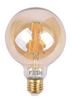 FESH Smart LED dekopære amber kold/varm E27 5,5W Ø125 mm