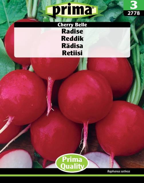 Prima Cherry Belle radise frø til ca. 250 planter