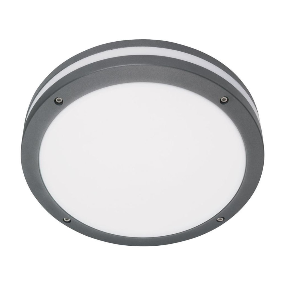 SG Evje LED væglampe i grafit med sensor 19W IP65 Ø32 cm