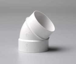 Nilfisk bøjning 45° med nippel42000251