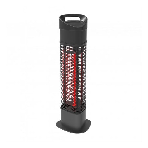 Hortus terrassevarmer golden tube i sort til under bordet 1200W