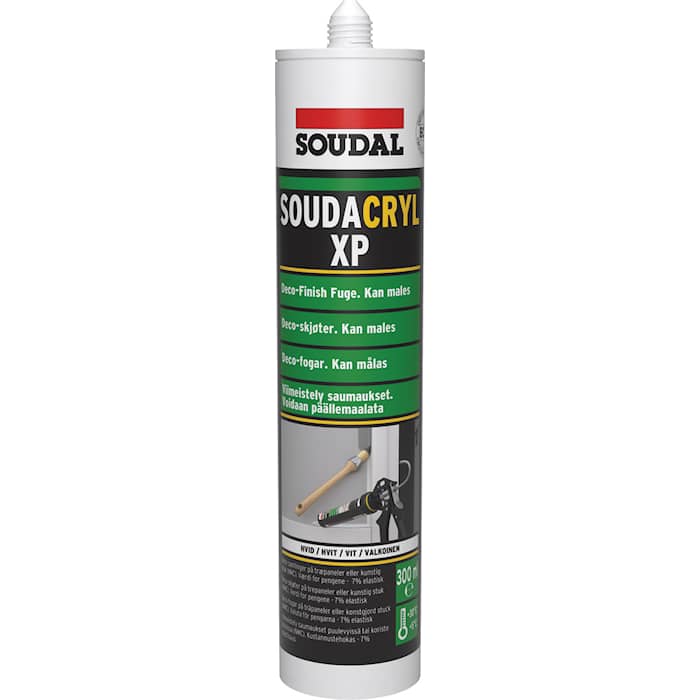 Soudal Soudacryl XP akrylfugemasse hvid 300 ml