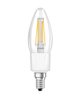 Osram Ledvance Smart+ WiFi Filament Candle LED pære klar 4W dæmpbar E14
