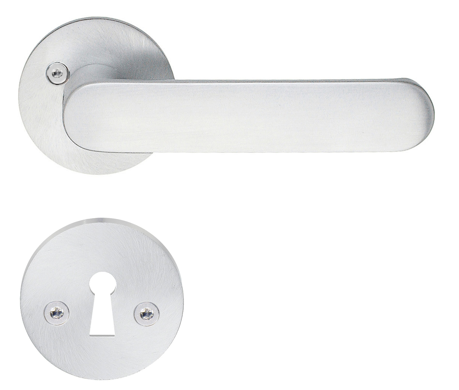 Beslagsboden B822 Design indendørsgreb børstet krom 115 mm