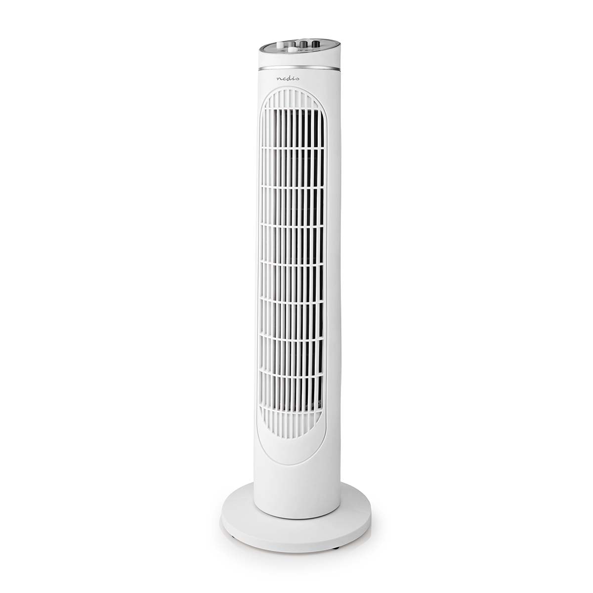 Nedis tårnventilator hvid med timer 45W