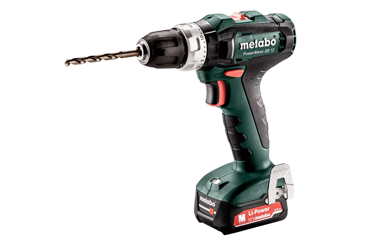 Metabo slagboremaskine PowerMaxx SB 12 2x2Ah batterier og lader