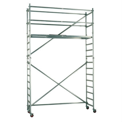 Jumbo rulllestillads smalt 74 x 250 cm. arbejdsh.5,2 m, ståhøjde 3,2 m 7900