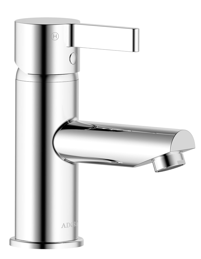 Adora Unum håndvaskarmatur i krom med push-pop bundventil