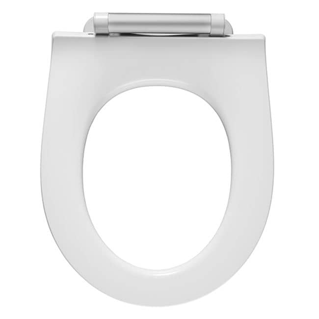 Pressalit Projecta Solid Pro toiletsæde hvid polygiene med soft close uden låg