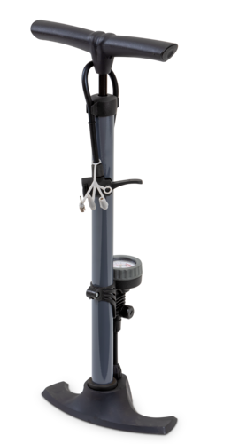 Cykelpumpe Stål 160 manometer 11 bar.