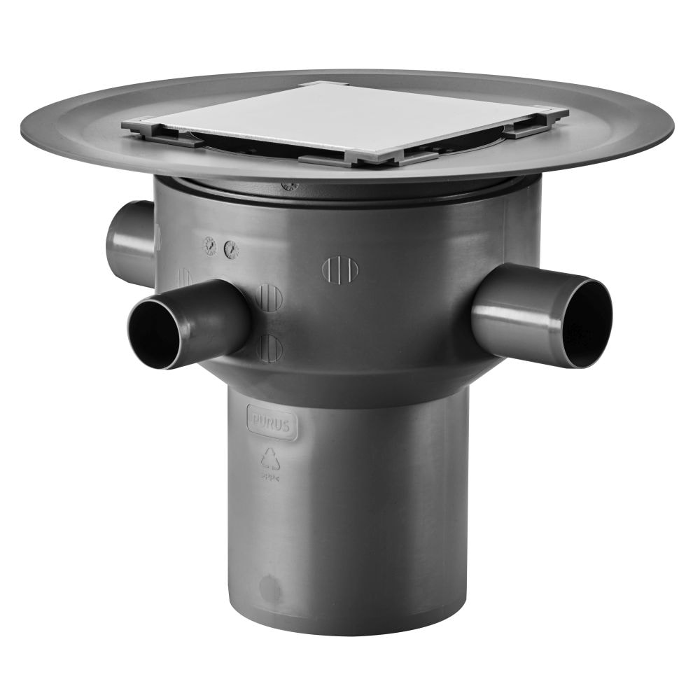 Purus MultiFlex Tile lodret udløb uden vandlås VA-Godkendt Ø110 mm