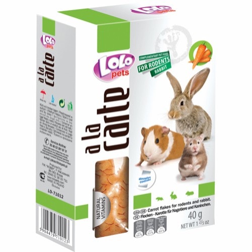 Lolo Pets A la Carte gulerodsflager 40 gram