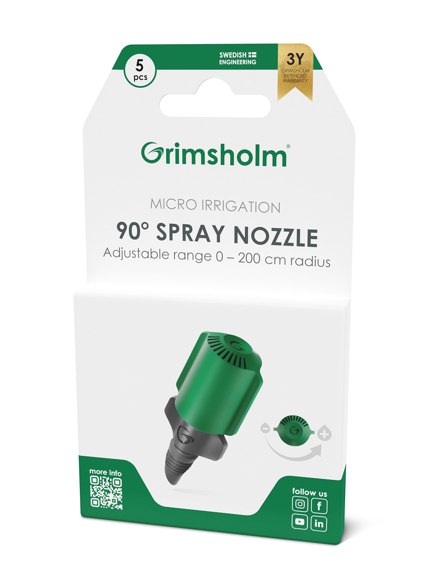 Grimsholm spraydyse 90°