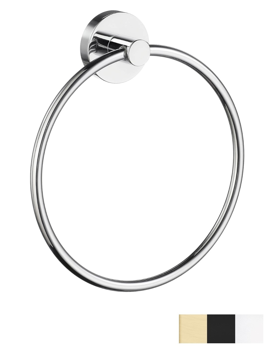 Smedbo Home håndklædering i poleret krom Ø170 mm