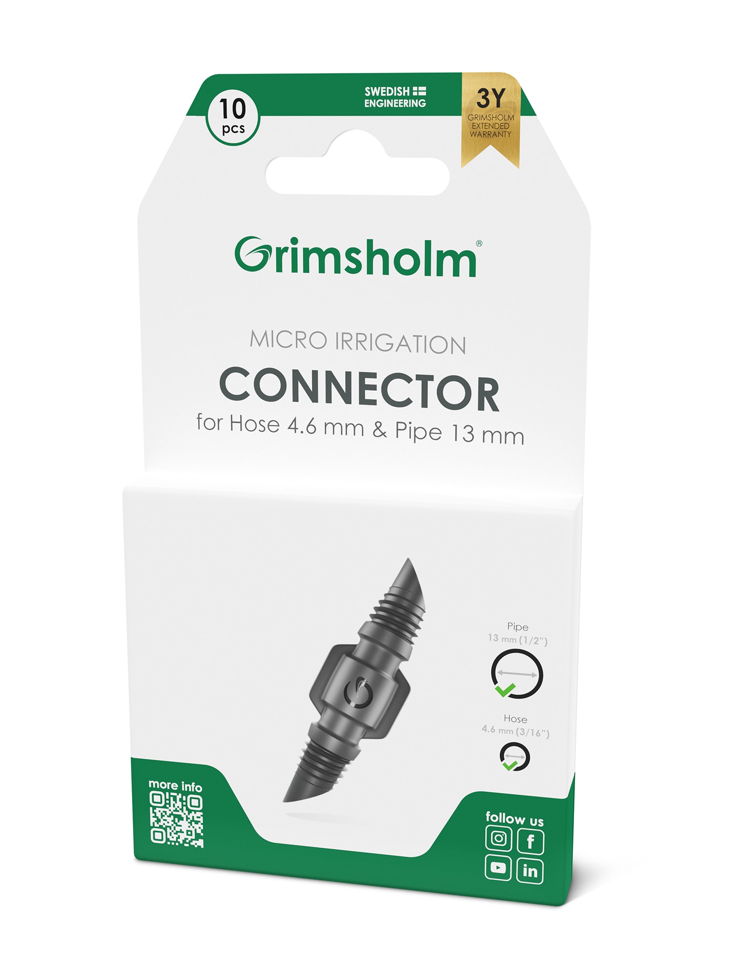 Grimsholm kobling 4,6 mm