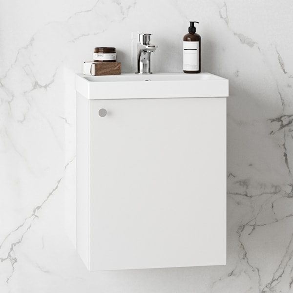 Westerbergs Hed underskab i hvid med låge 420 mm