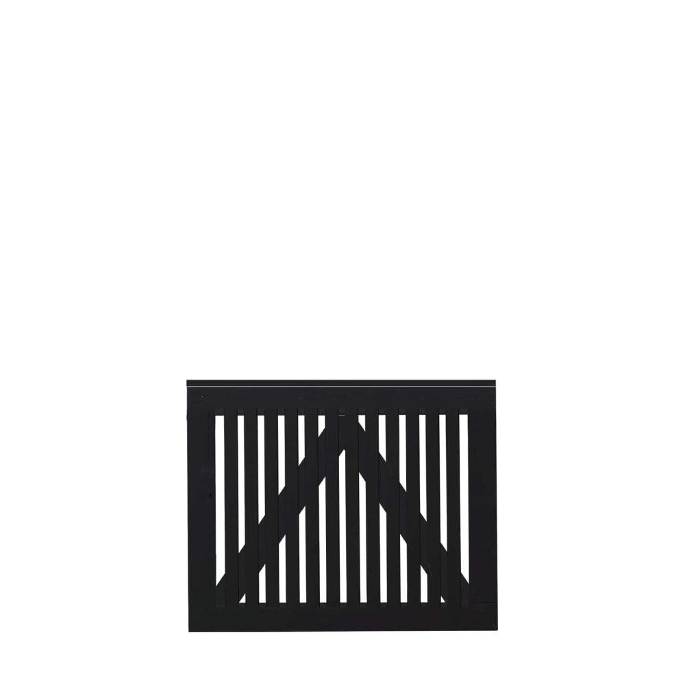 Plus Sendai enkeltlåge grundmalet sort Bredde 100 cm