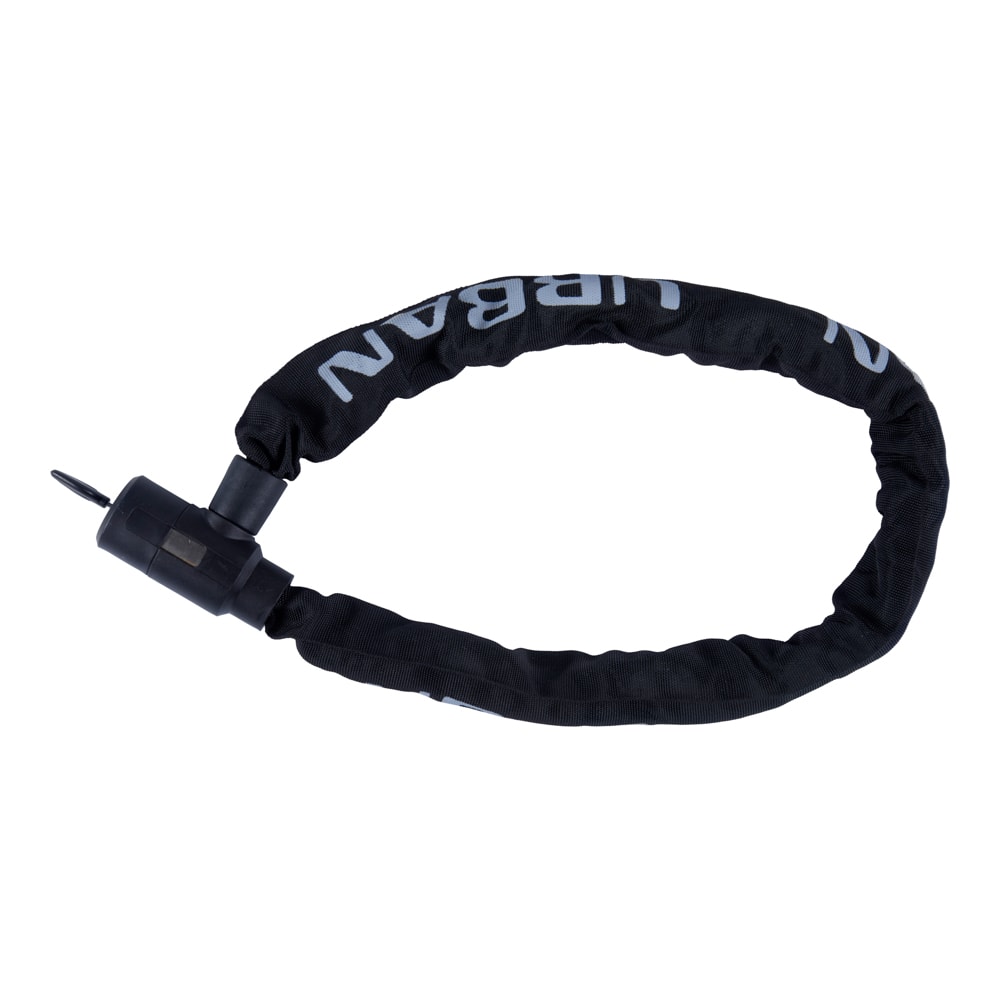 Urban kædelås sort med nøgle 10 x 900 mm