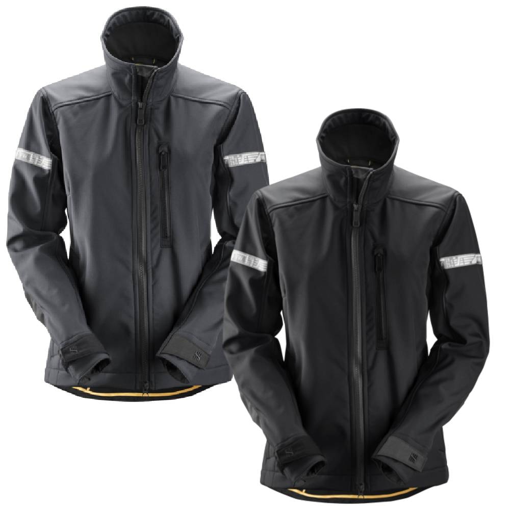 Snickers 1207 AllroundWork softshell damejakke koksgrå/sort str. xxl