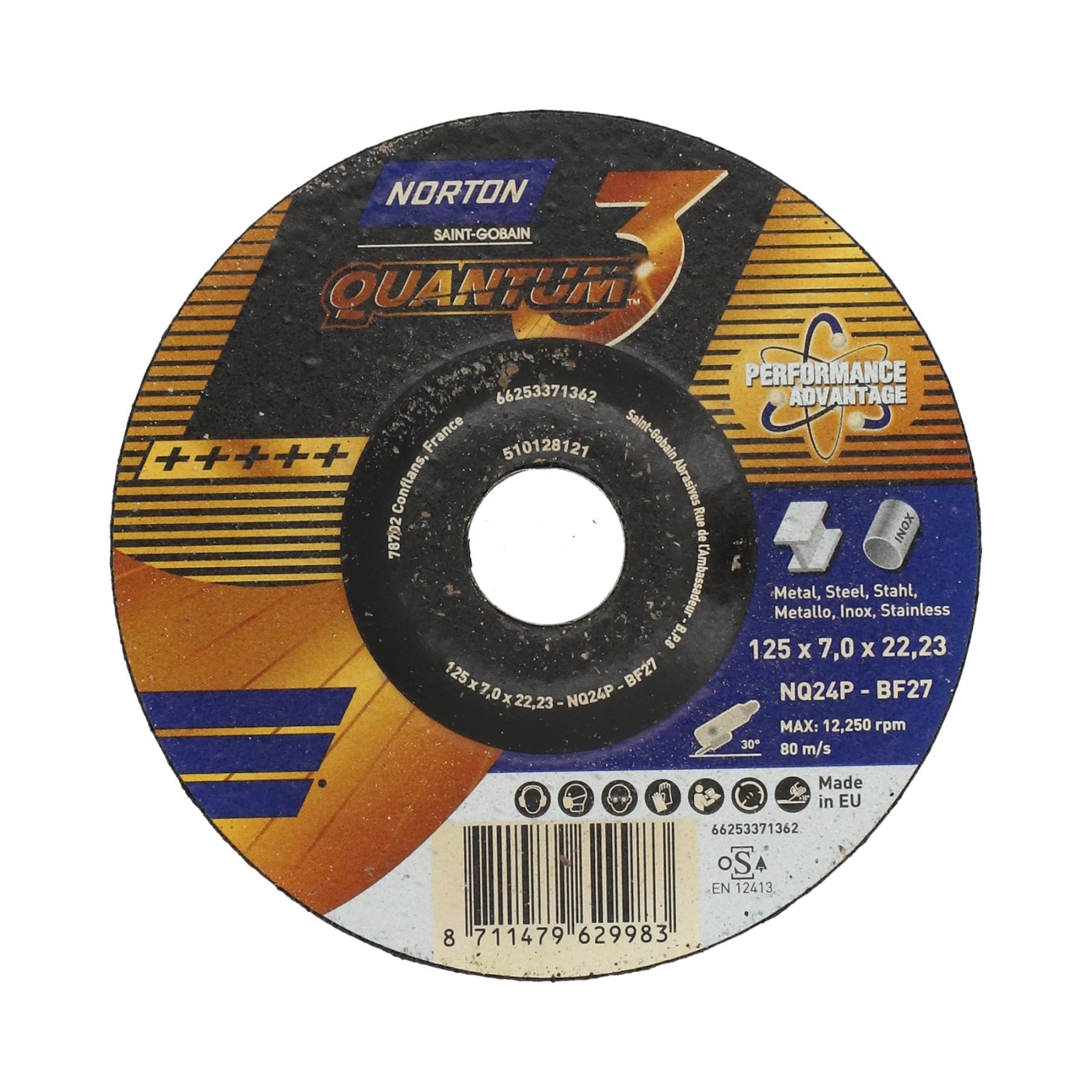 Norton Navrondel Quantum 3 125x7,0x22,23 NQ 24 P