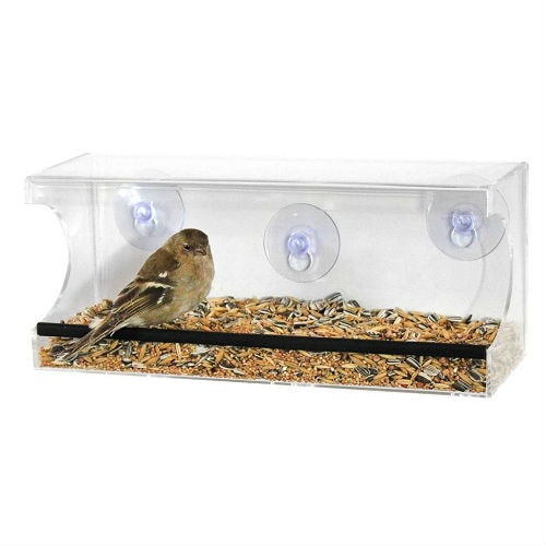 Gardenlife Window Two fuglehus til vindue lavet i klart akrylglas