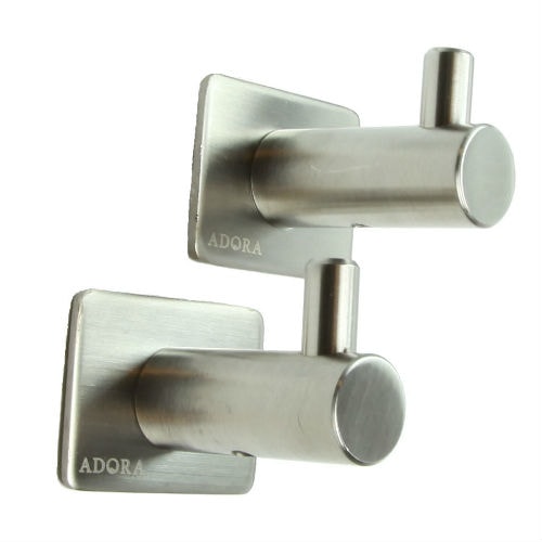 Adora håndklædekrog i steel med tap. Kort model4 cm 2-pak. 2904.66