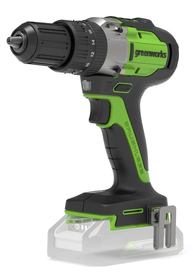 Greenworks GD24DD60 boremaskine 60Nm 24V uden batteri og lader