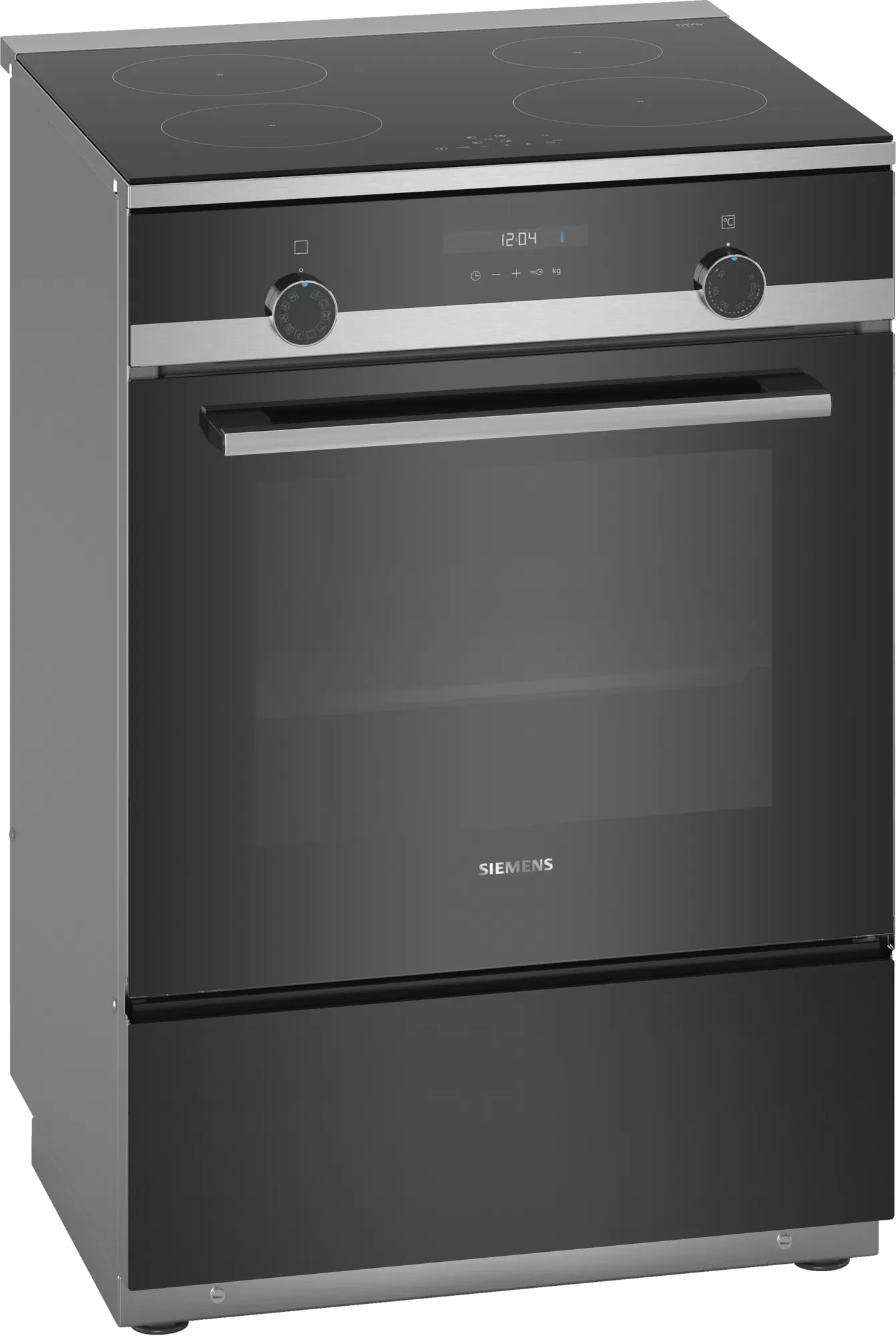 Siemens iQ500 komfur rustfri induktionskogeplade/ovn 66L HL9S5E040U - Komfurer, Hårde hvidevare