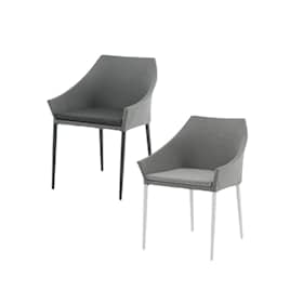 Venture Design Spoga spisebordsstol i grå med ben i sort