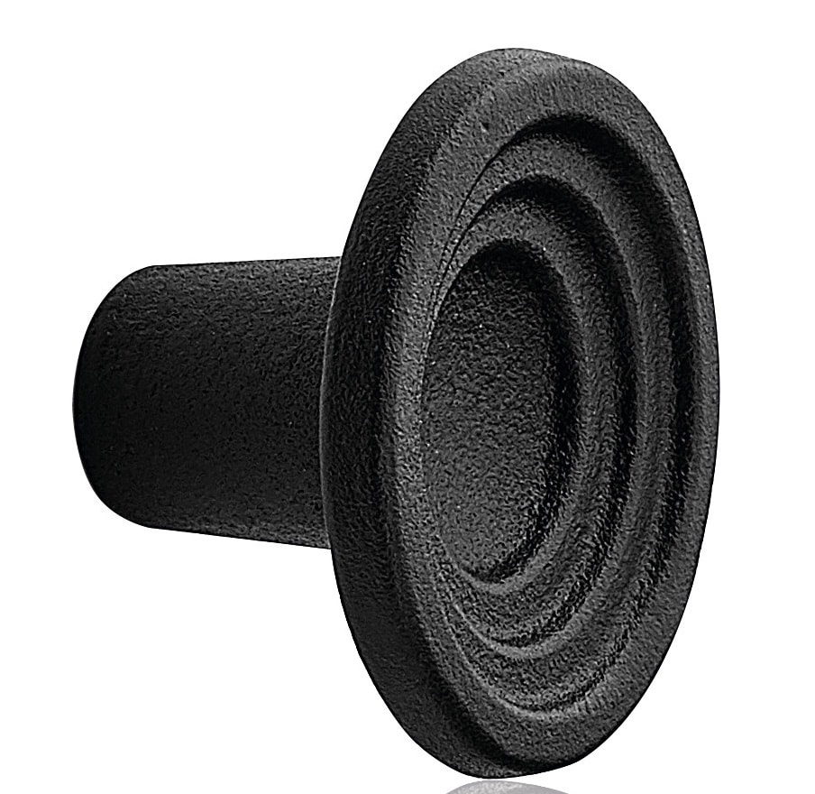 Beslag Design Fleur knop sort støbejern 46 mm