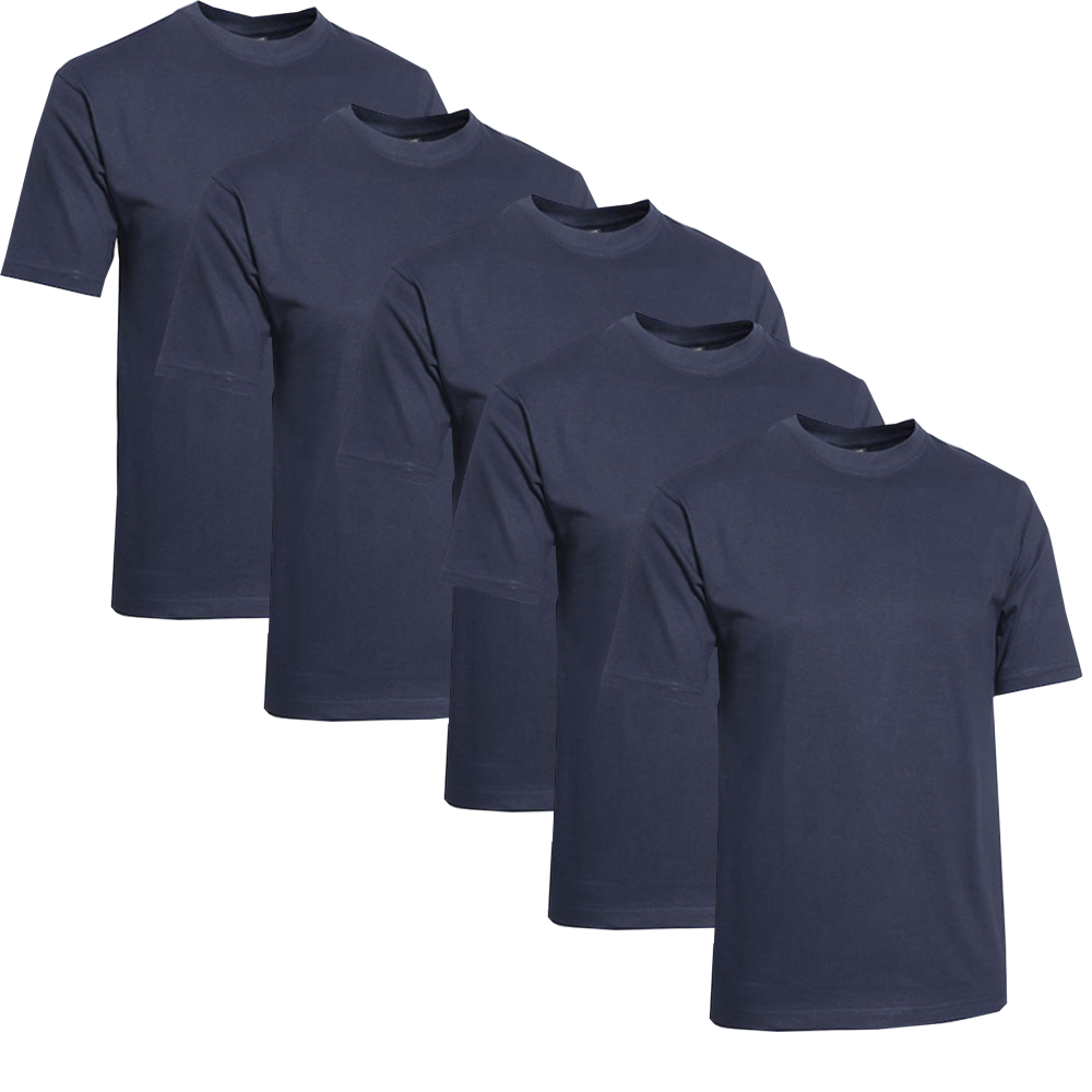 Clique T-shirt Herre 5-pack Navy