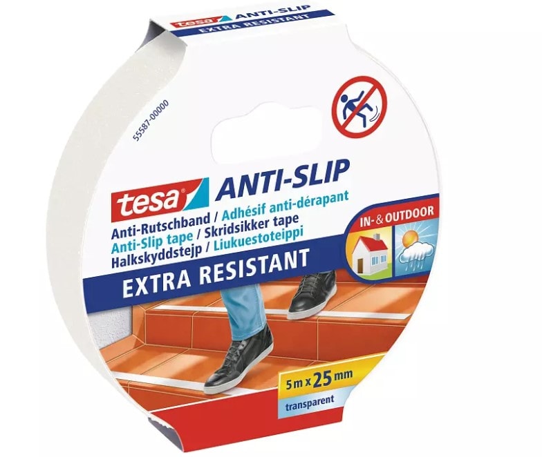 Tesa Anti-Slip skridsikker tape sort 5 m x 50 mm