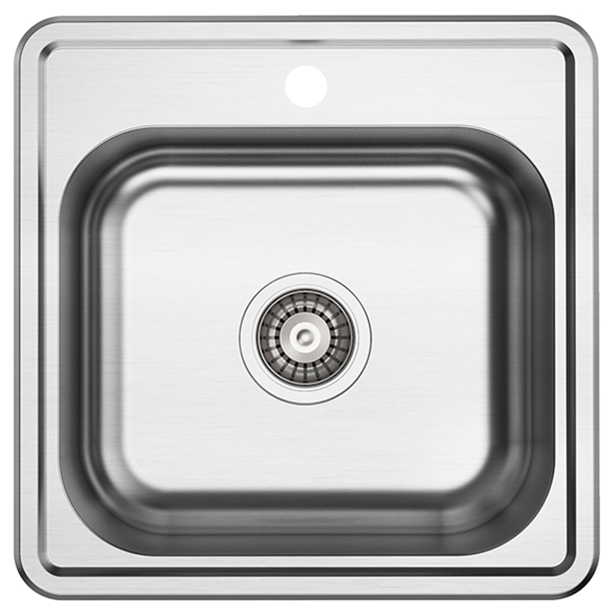 Lavabo LA 480 køkkenvask i rustfri med hanehul 485 x 340 mm