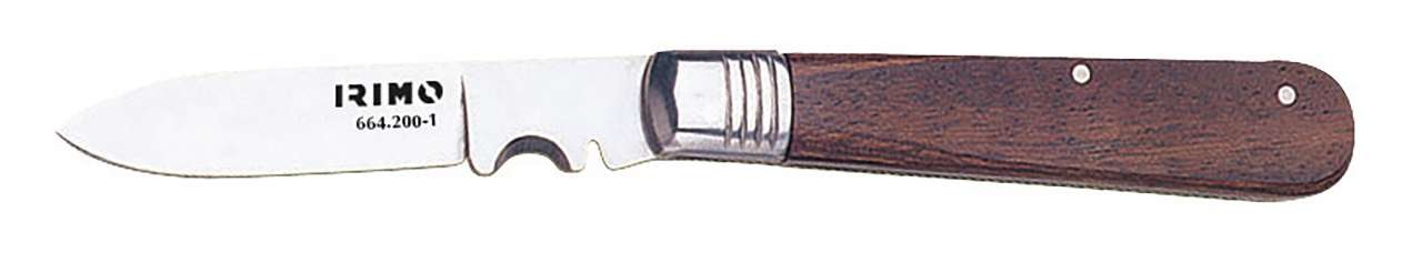 Irimo Foldekniv til elektrikere m/træhåndtag