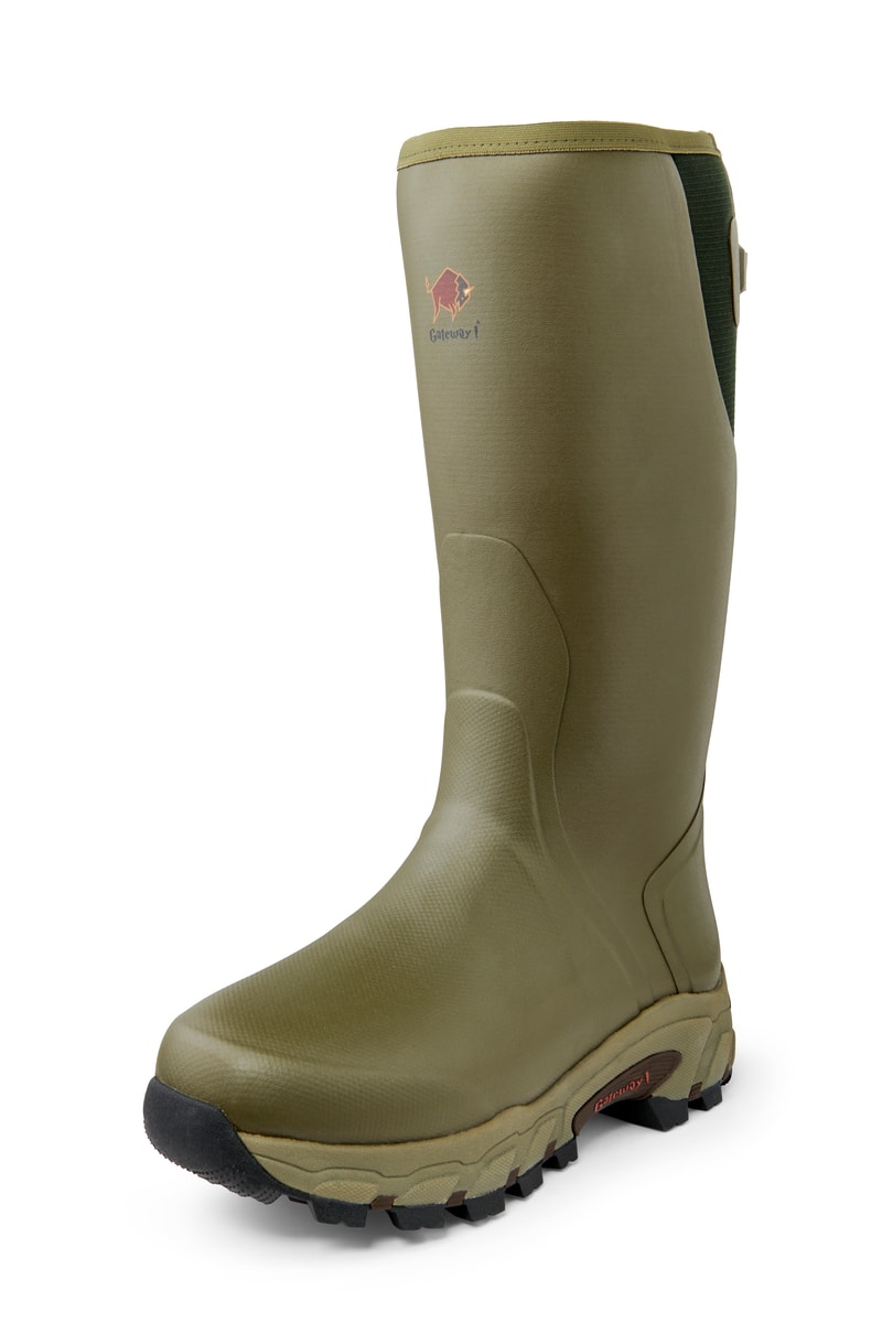 Gateway1 Pro Shooter 18" 7mm side-zip Gummistøvler Herre Olive 48