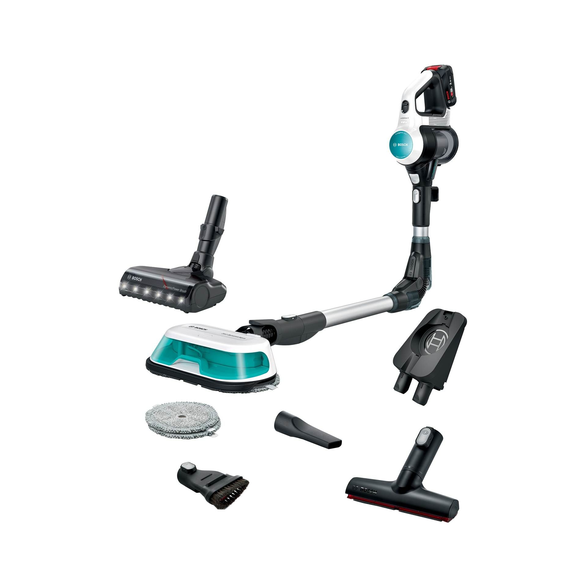 Bosch Unlimited 7 ProHygienic Aqua Stickvac støvsuger med moppe BCS71HYG1