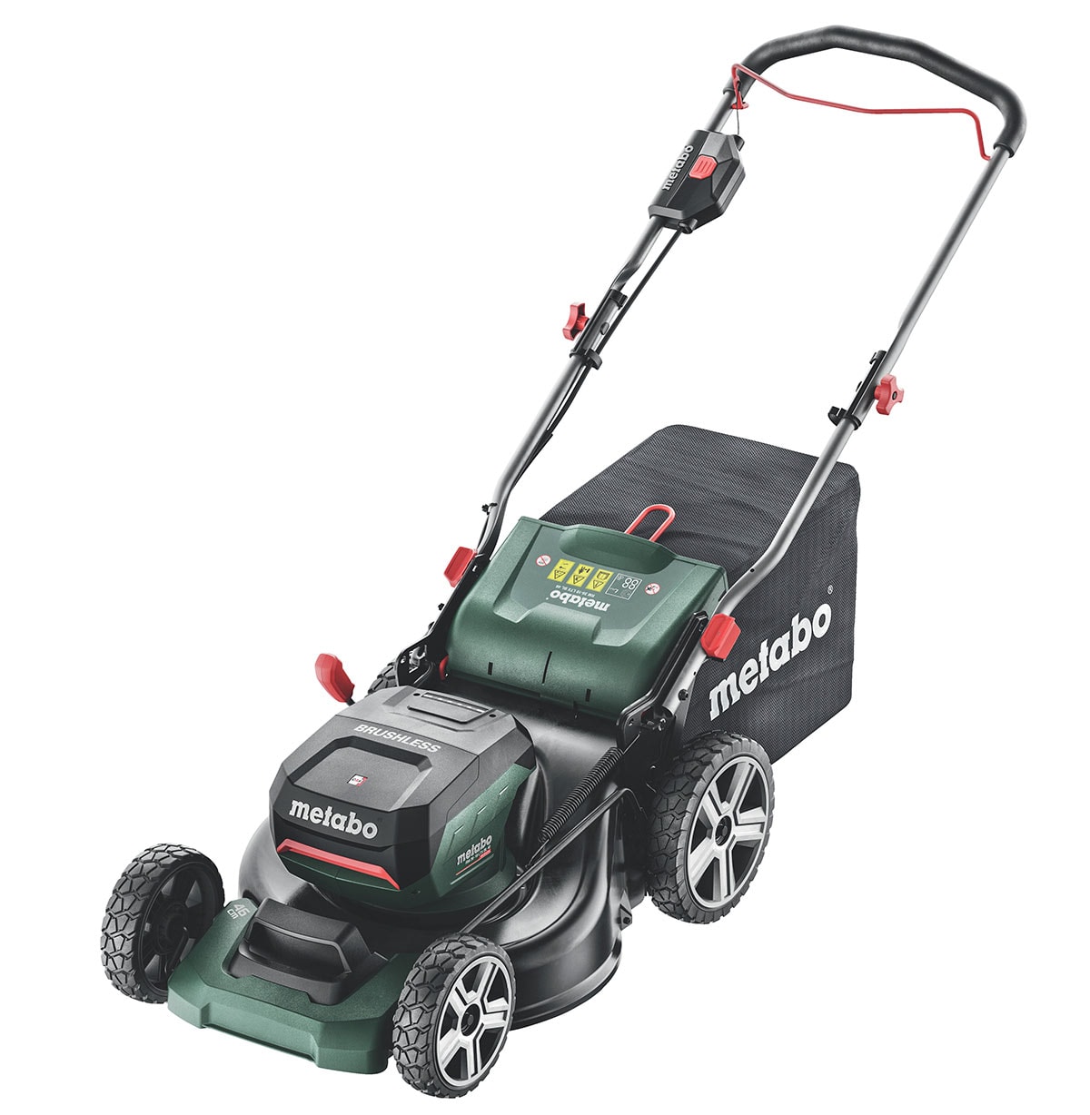 Metabo RM 36-18 LTX BL 46 plæneklipper 36V med 2 x 5,2 Ah batteri og lader