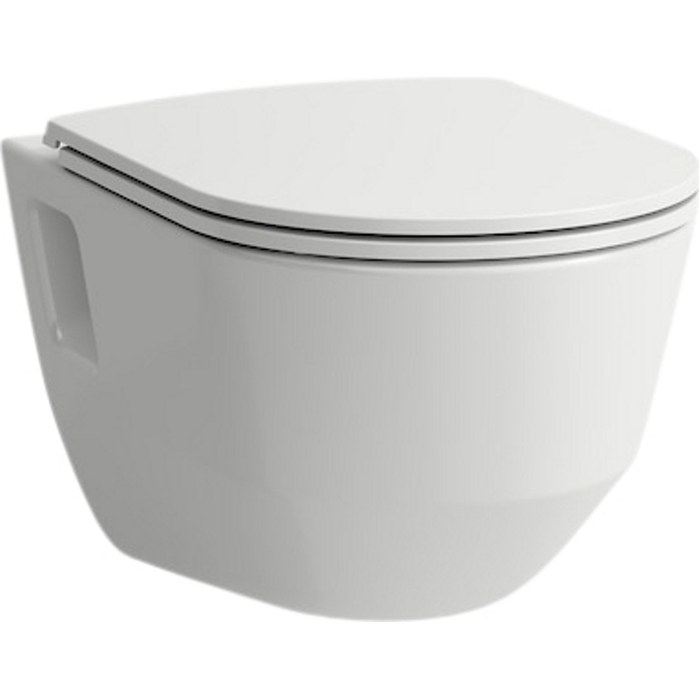 Laufen Pro sampak hængeskål 53cm rimless åben og sæde m. soft close/quick release