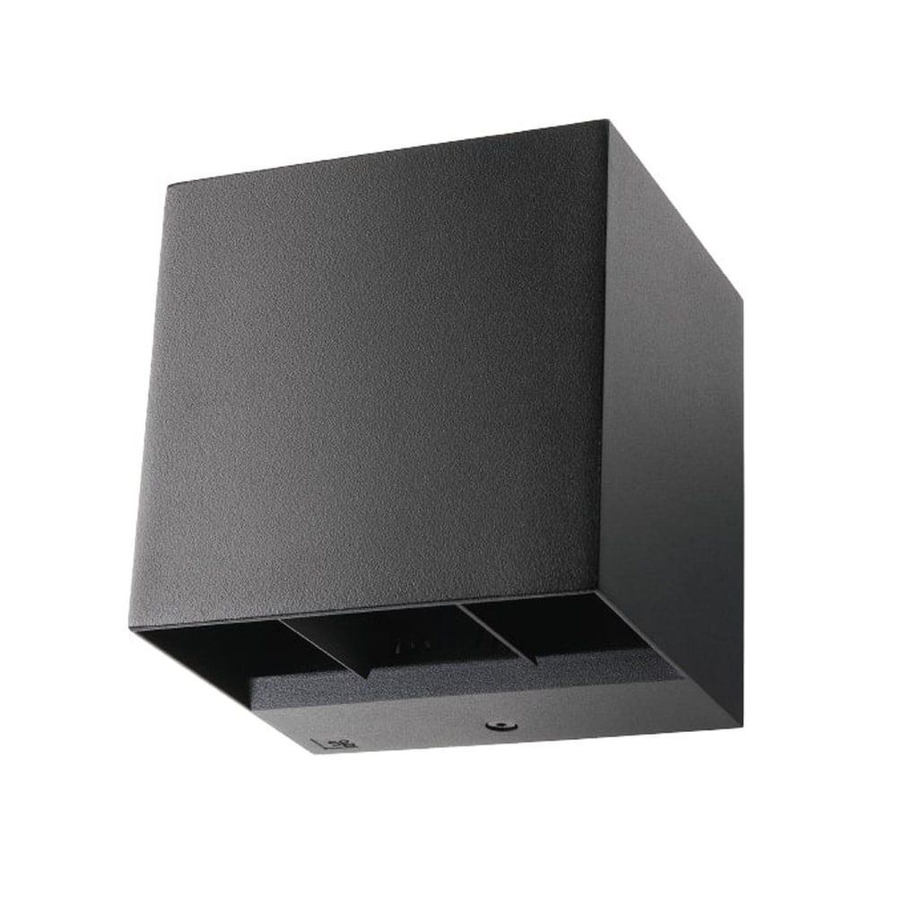 SG Artes LED væglampe i sort 8W 3000K IP65