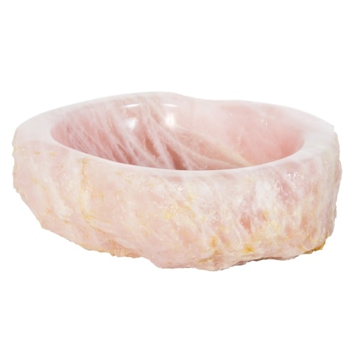 GemLook GL80 håndlavet håndvask i lyserød kvarts oval 45 x 35 cm