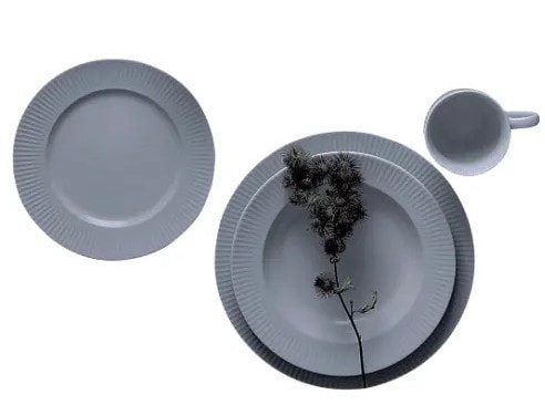 Aida Groovy stel i grå stentøj 16 dele